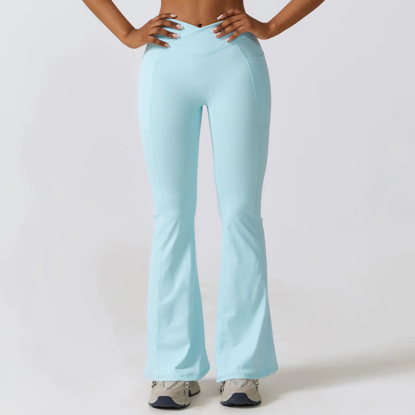 High-Waisted Yoga Flare Pants for Dance and Exercise