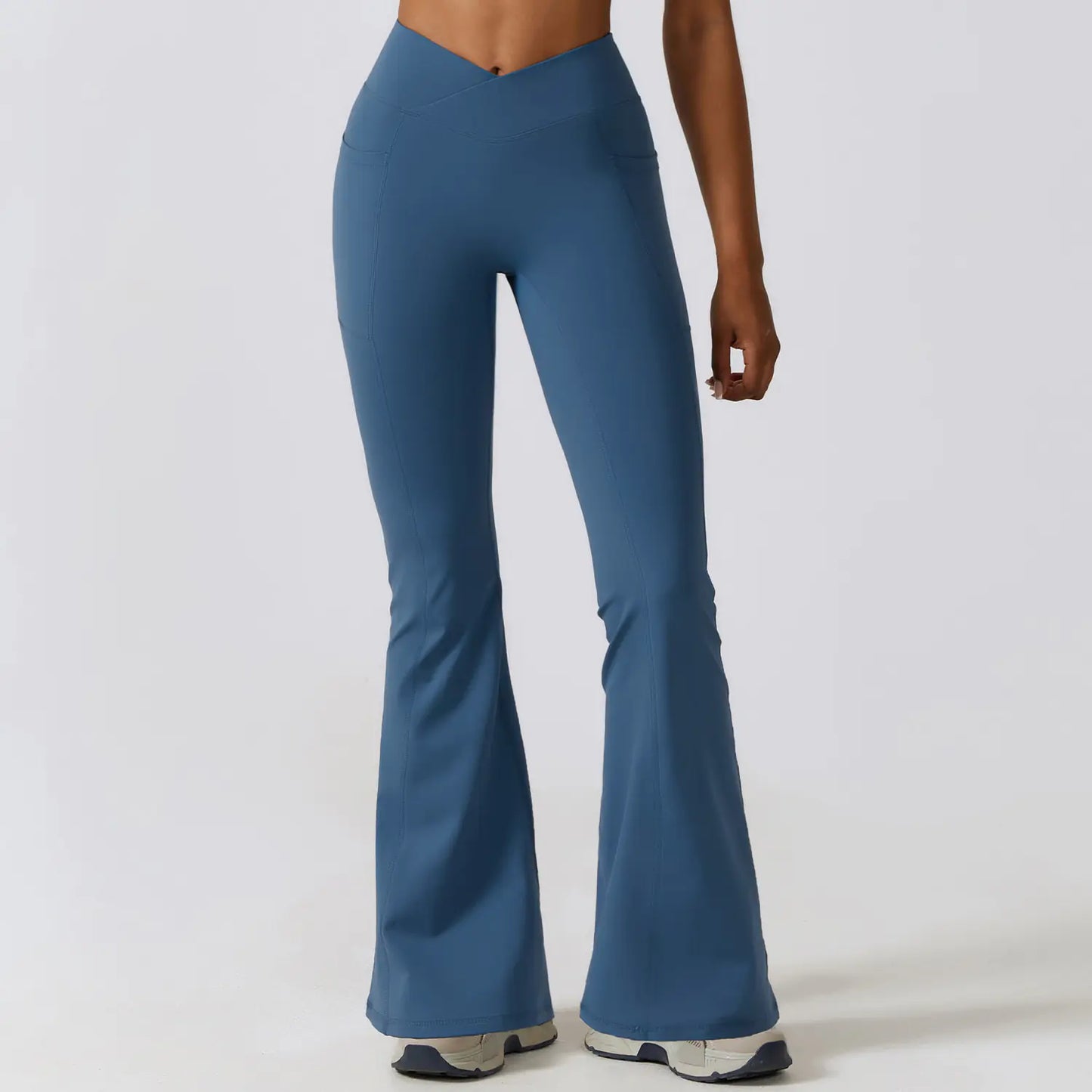 High-Waisted Yoga Flare Pants for Dance and Exercise