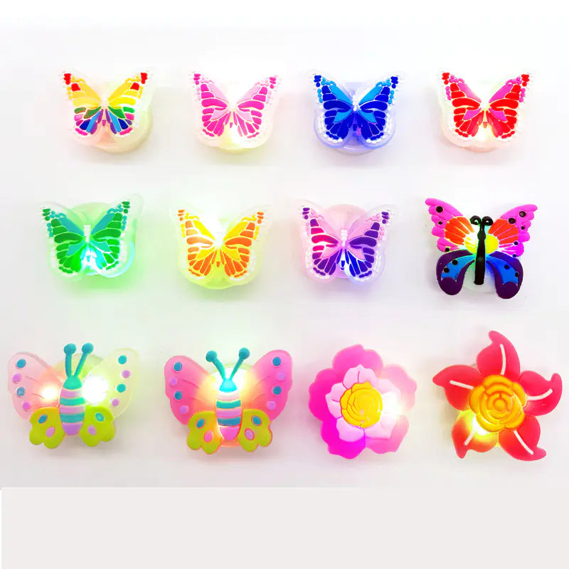 3D LED Butterfly Shoe Decorations for Crocs and Clogs