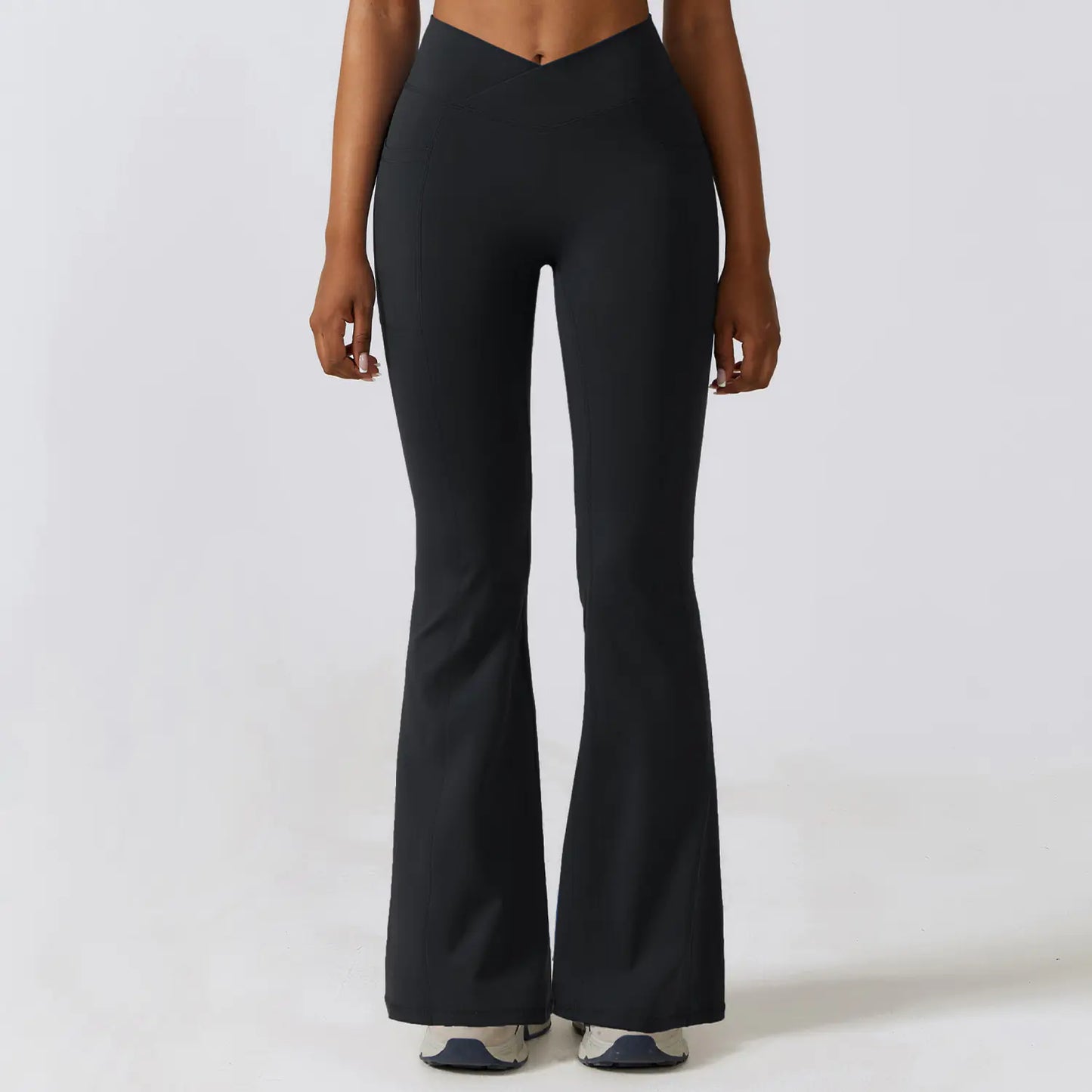 High-Waisted Yoga Flare Pants for Dance and Exercise