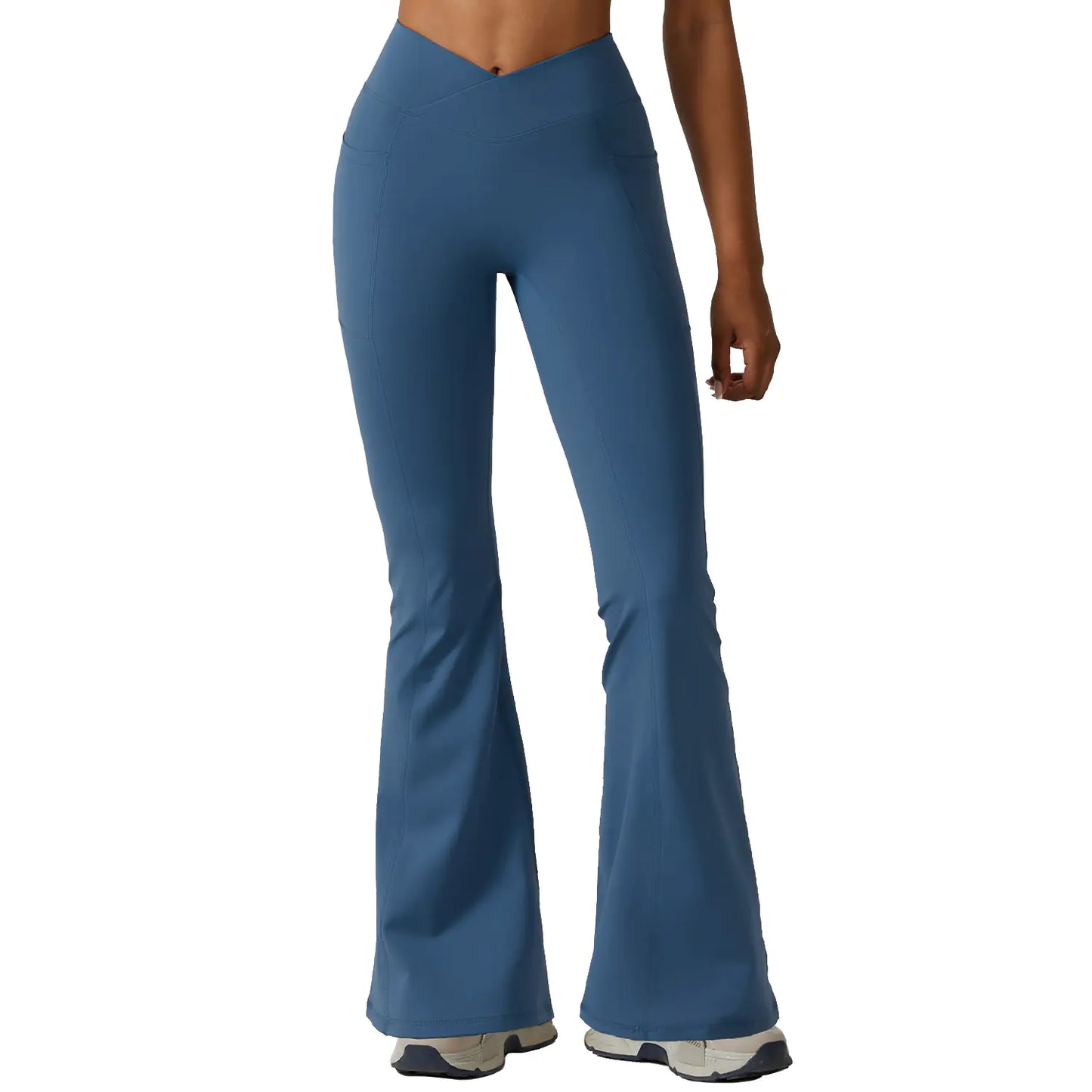 High-Waisted Yoga Flare Pants for Dance and Exercise