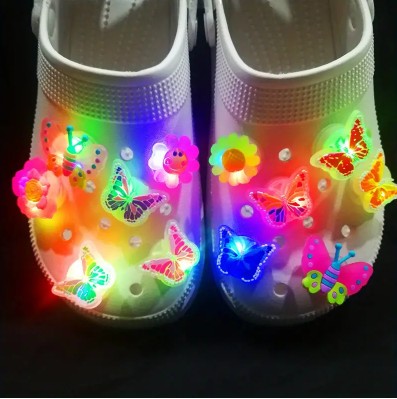 3D LED Butterfly Shoe Decorations for Crocs and Clogs
