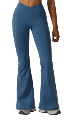 High-Waisted Yoga Flare Pants for Dance and Exercise